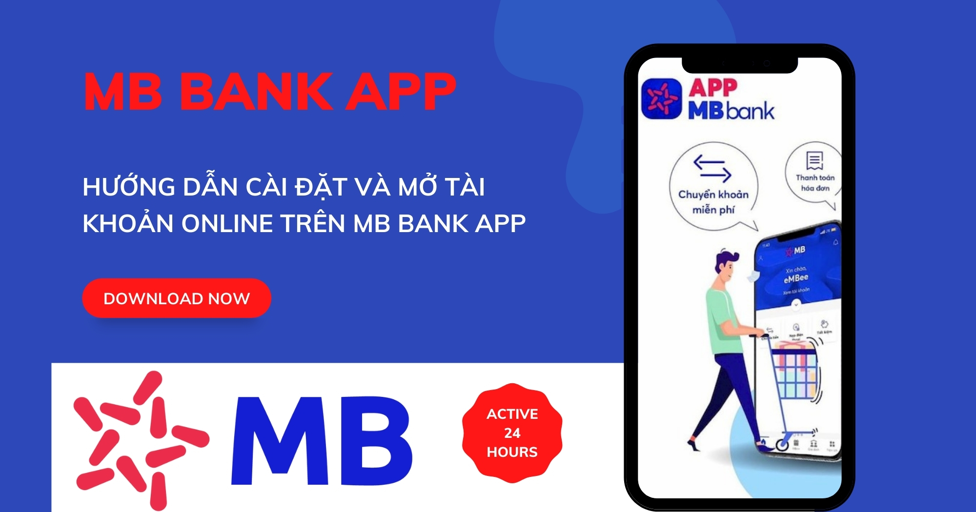 Giao diện của App MB Bank 