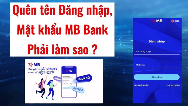 Quên tên đăng nhập MB Bank