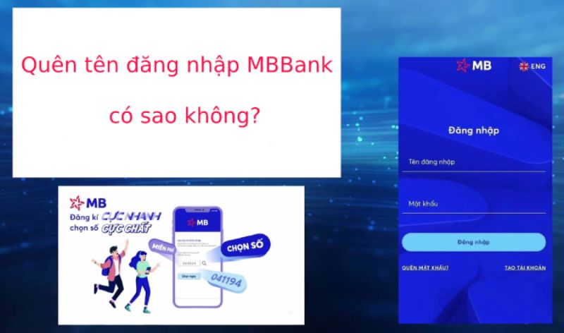Quên tên đăng nhập MB Bank