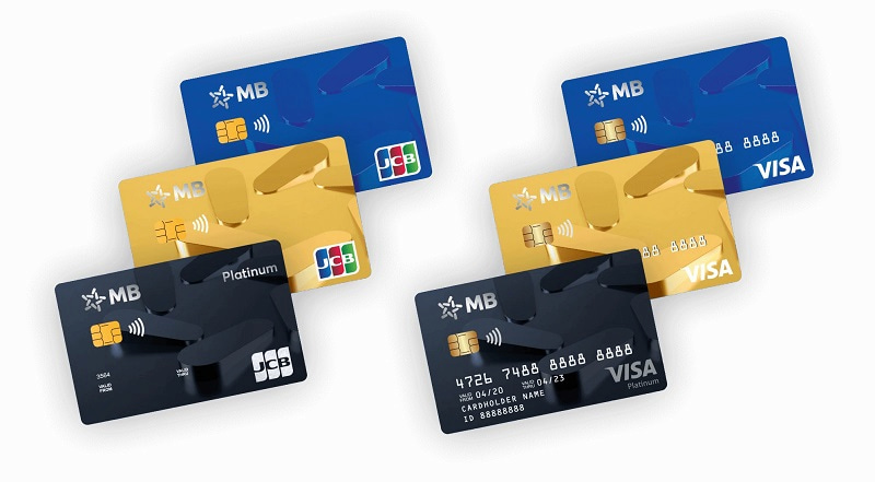Các loại thẻ tín dụng được ngân hàng MB cung cấp 